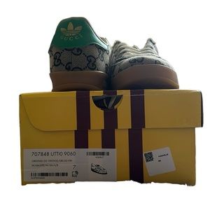Adidas X Gucci Women’s Gazelle Sneakers Original GG Monogram